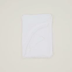 Simple Linen Throw - White