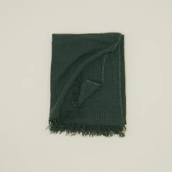 Simple Linen Throw - Pine