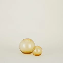 Aurora Sphere Vase - Amber