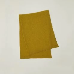 Simple Knit Oversized Throw - Mustard