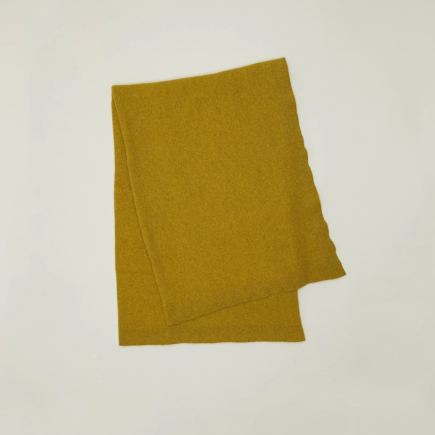 Simple Knit Oversized Throw - Mustard