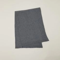 Simple Knit Oversized Throw - Grey