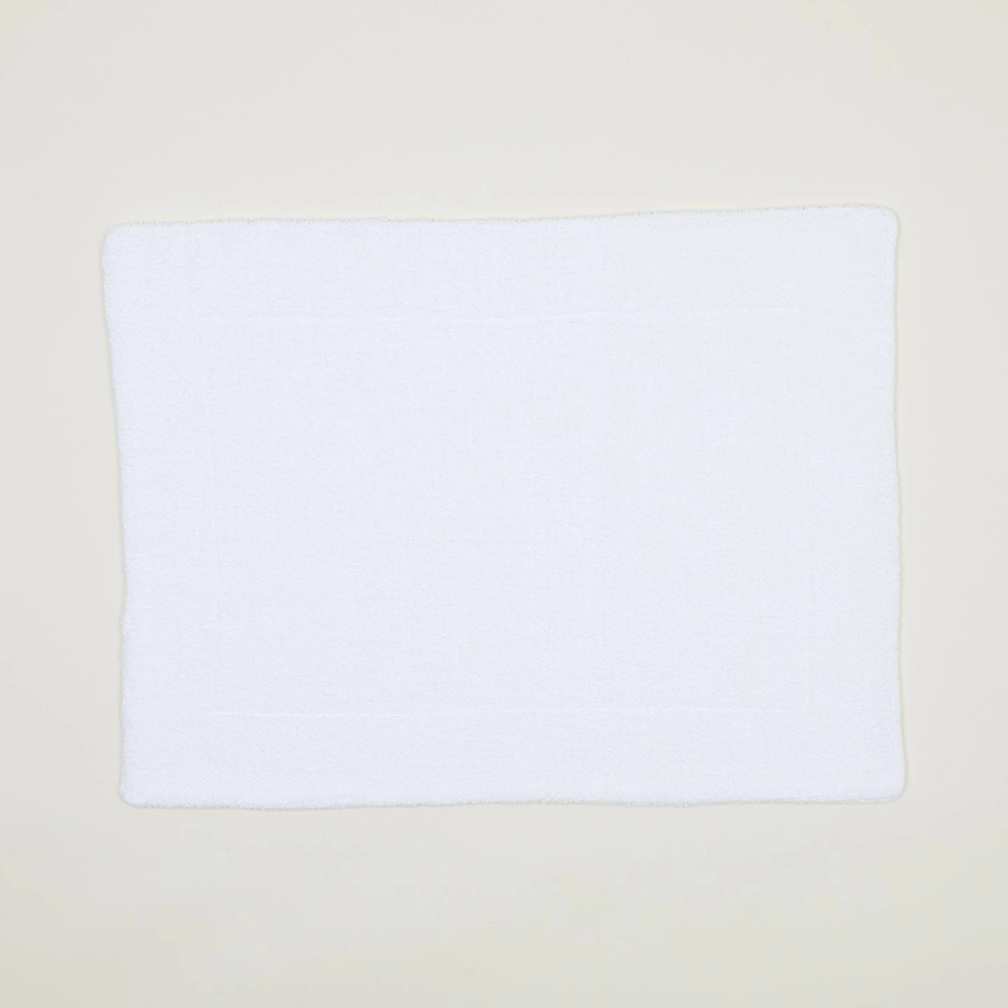 Simple Terry Bath Mat - White