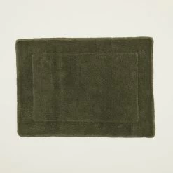 Simple Terry Bath Mat - Olive