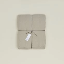 Simple Linen Quilt - Flax