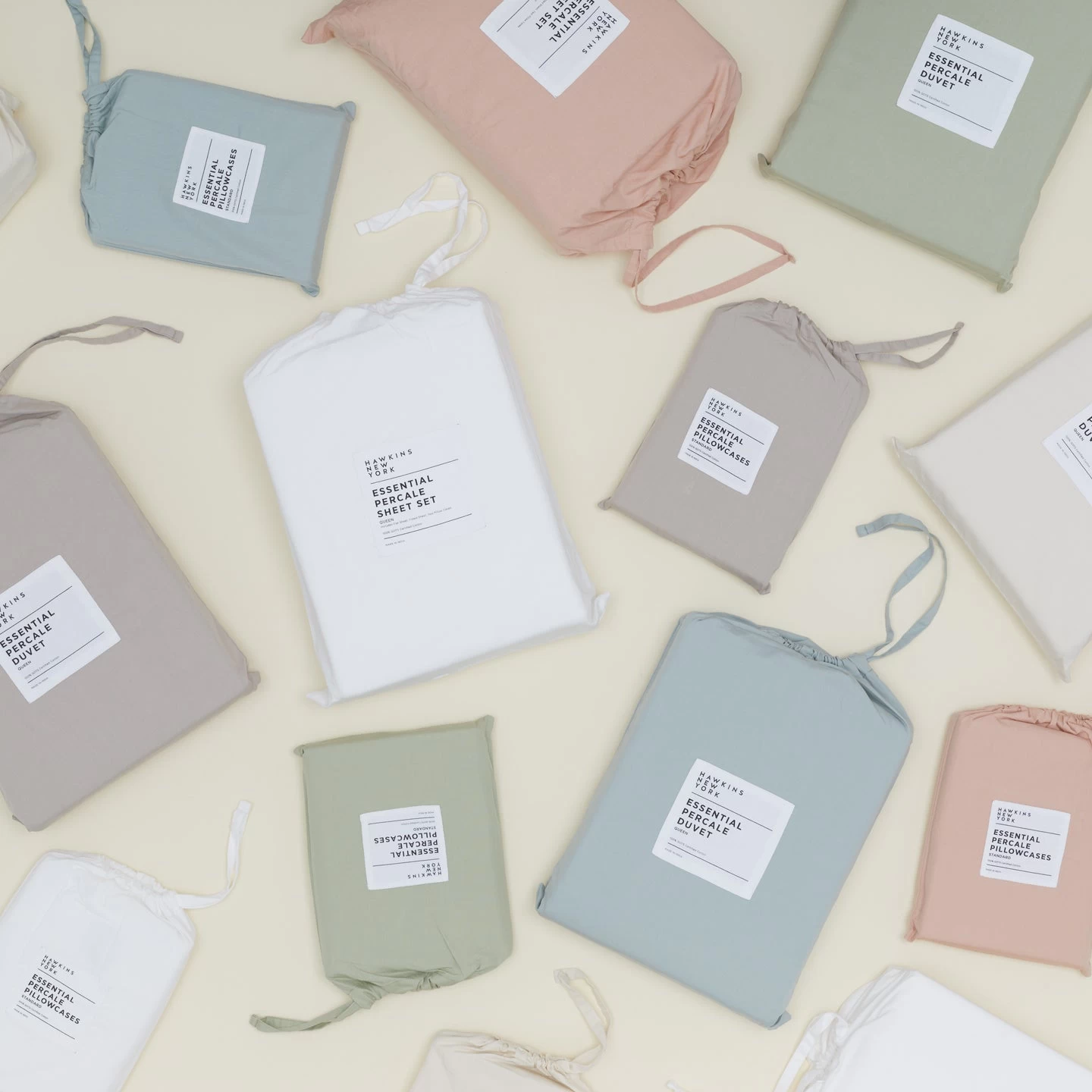 Essential Percale Duvet - Blush - Image 6