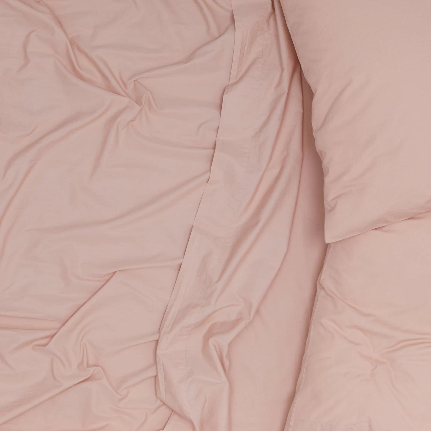 Essential Percale Duvet - Blush - Image 4
