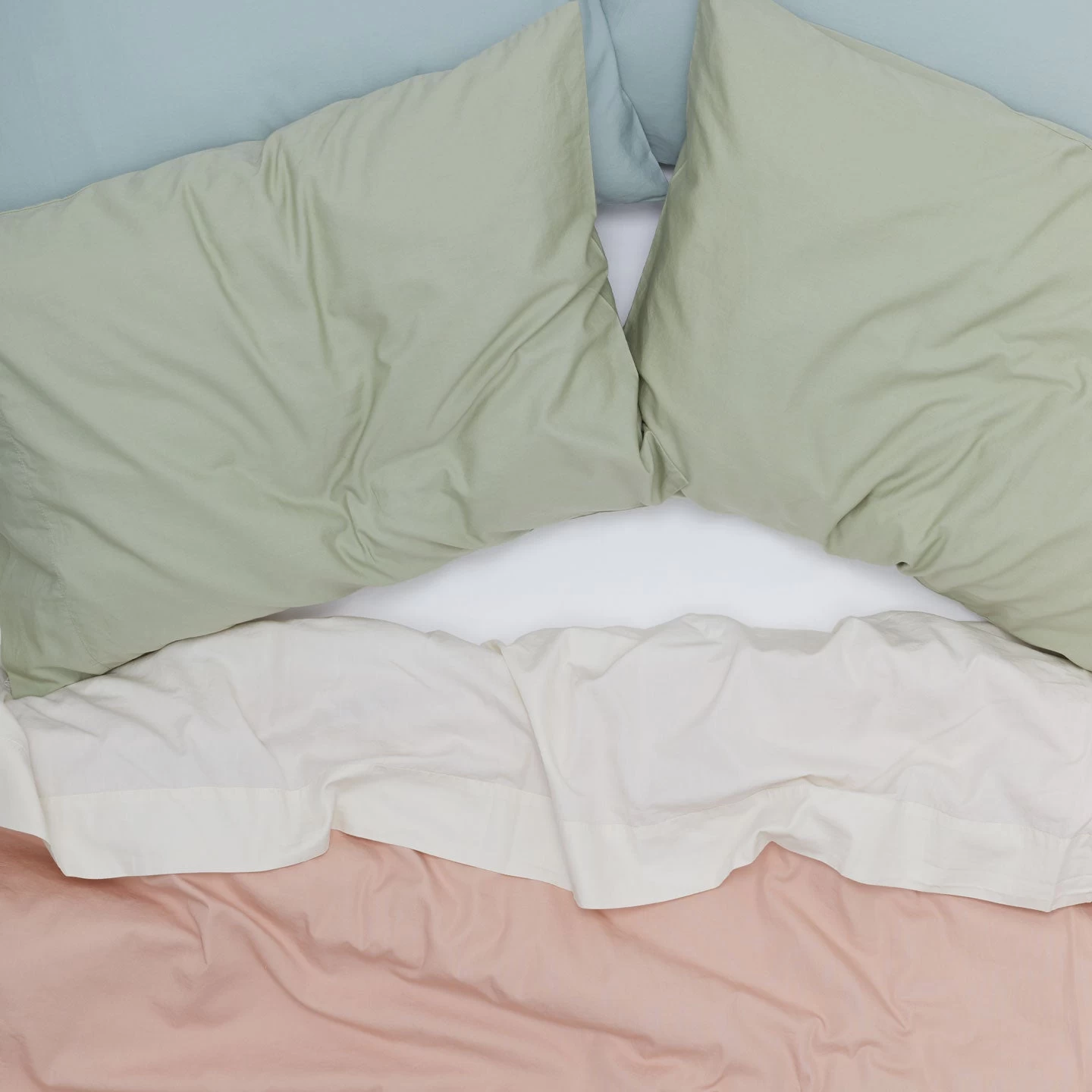 Essential Percale Duvet - Blush - Image 3