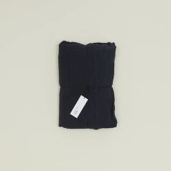 Simple Linen Flat Sheet - Navy