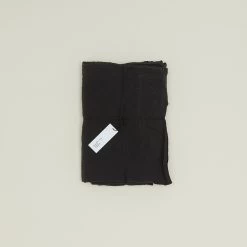 Simple Linen Flat Sheet - Black