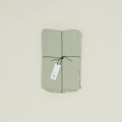 Simple Linen Flat Sheet - Sage