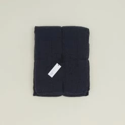 Simple Linen Quilt - Navy
