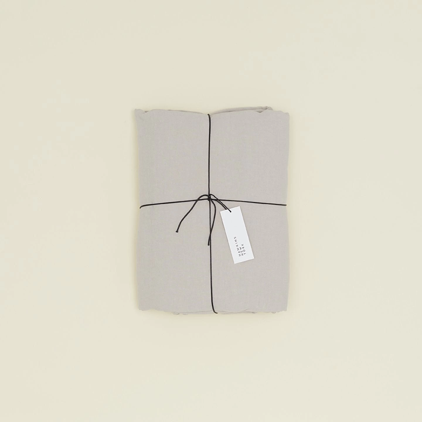 Simple Linen Duvet - Light Grey - Image 5