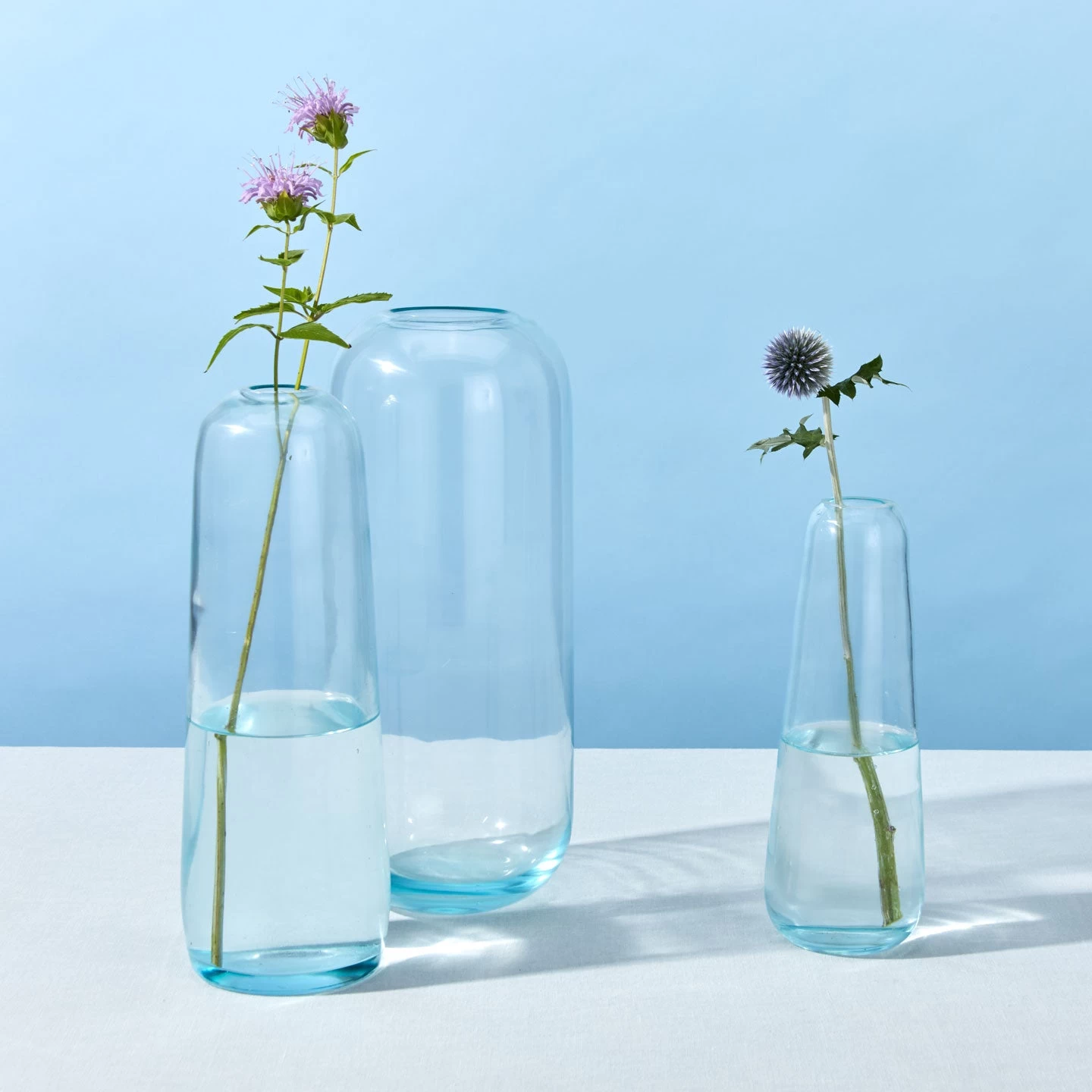 Aurora Slim Drop Vase - Sky - Image 4