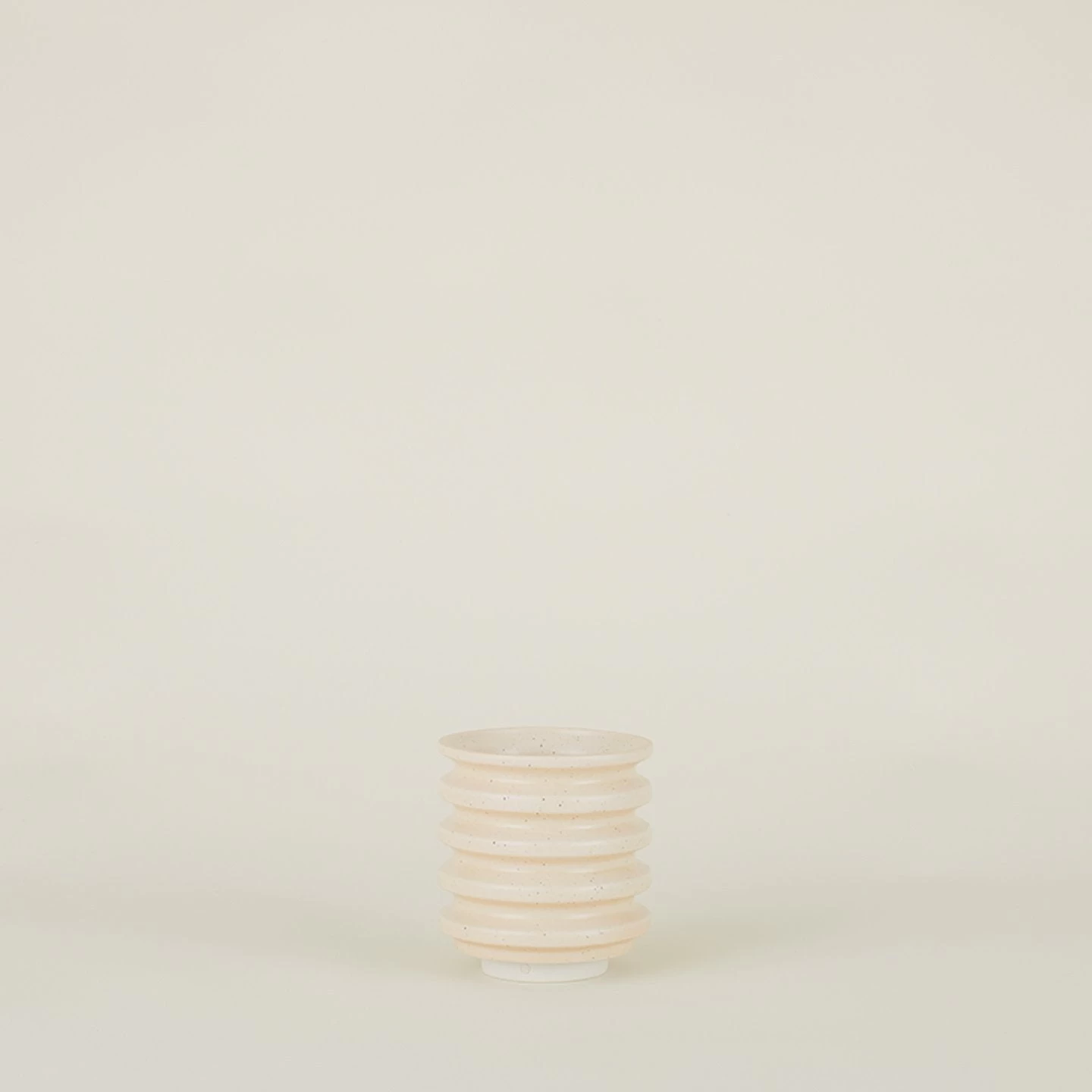 Contour Block Planter - Apricot