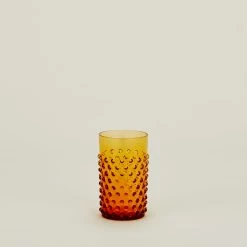 Hobnail Tumbler - Amber