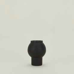 Bloomingville Handmade Black Terracotta Vase