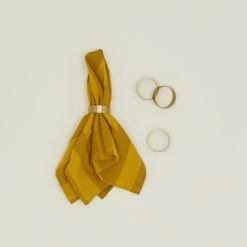 Bloomingville Brass Napkin Rings, Set Of 4