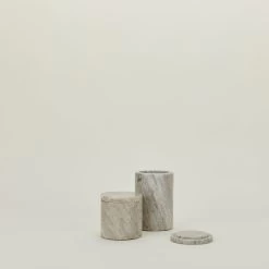 Modern Marble Canister - Beige