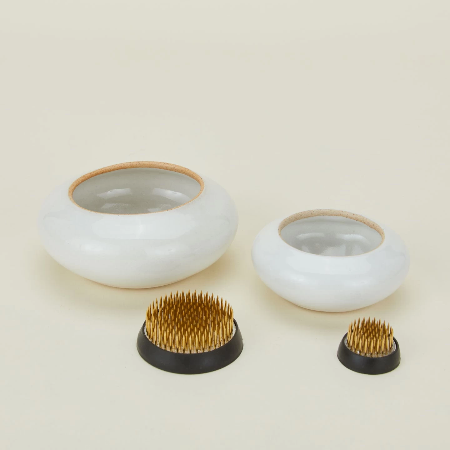 Stoneware Ikebana Vase - White - Image 5