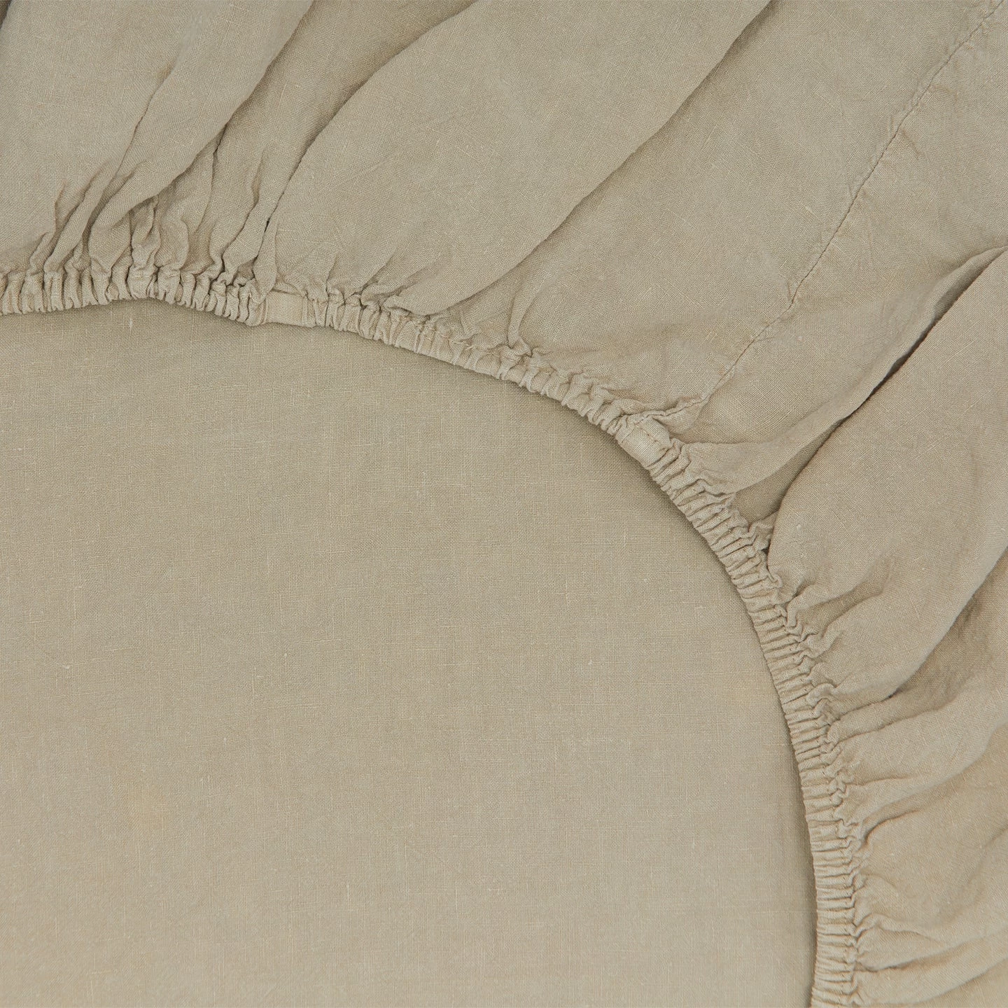 Simple Linen Fitted Sheet - Flax - Image 2