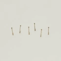 Brass Hook, Set Of 6