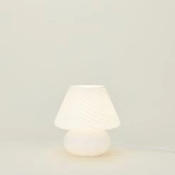 Glass Large Mushroom Lamp