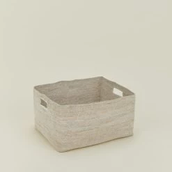 Essential Low Basket - White