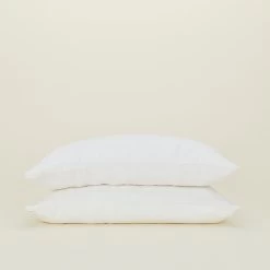 Simple Linen Pillowcases, Set Of 2 - White