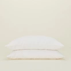 Simple Linen Pillowcases, Set Of 2 - Petal