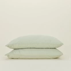 Simple Linen Pillowcases, Set Of 2 - Sage