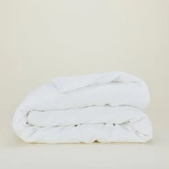 Simple Linen Duvet - White