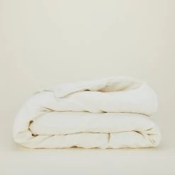 Simple Linen Duvet - Ivory