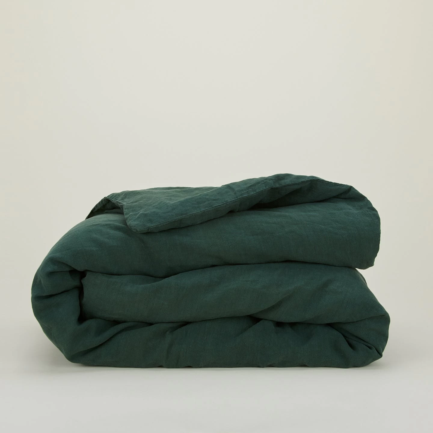 Simple Linen Duvet - Pine