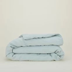 Simple Linen Duvet - Sky
