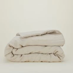 Simple Linen Duvet - Flax