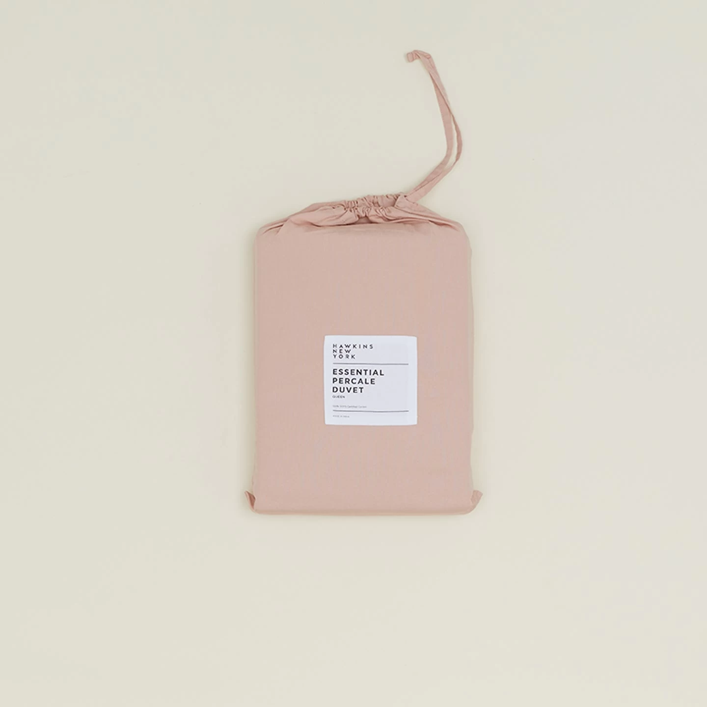 Essential Percale Duvet - Blush - Image 5