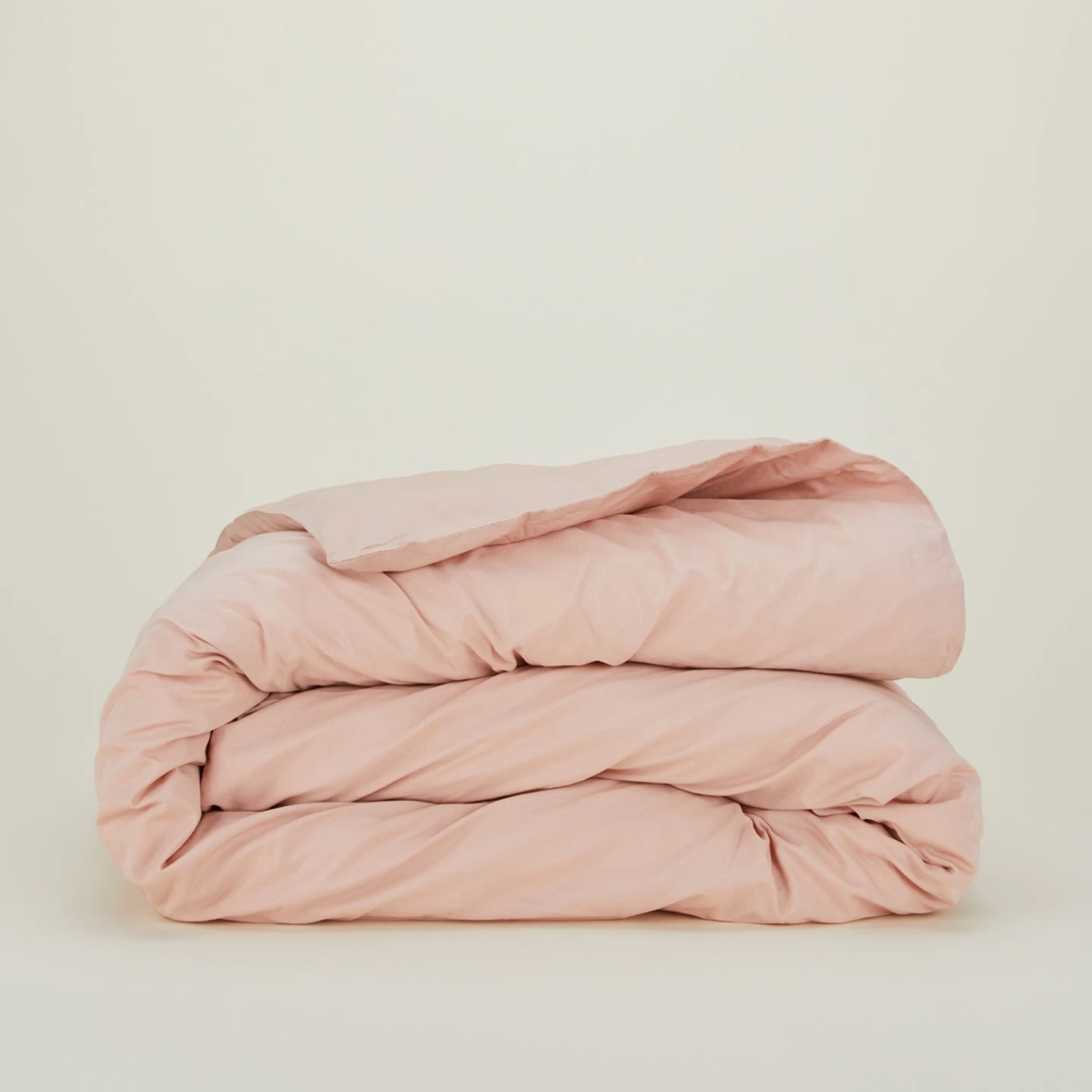 Essential Percale Duvet - Blush
