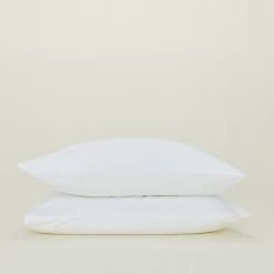 Essential Percale Pillowcases, Set Of 2 - White
