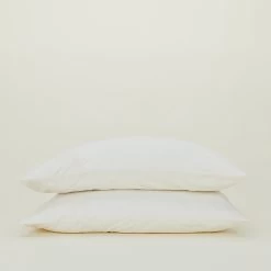 Essential Percale Pillowcases, Set Of 2 - Ivory