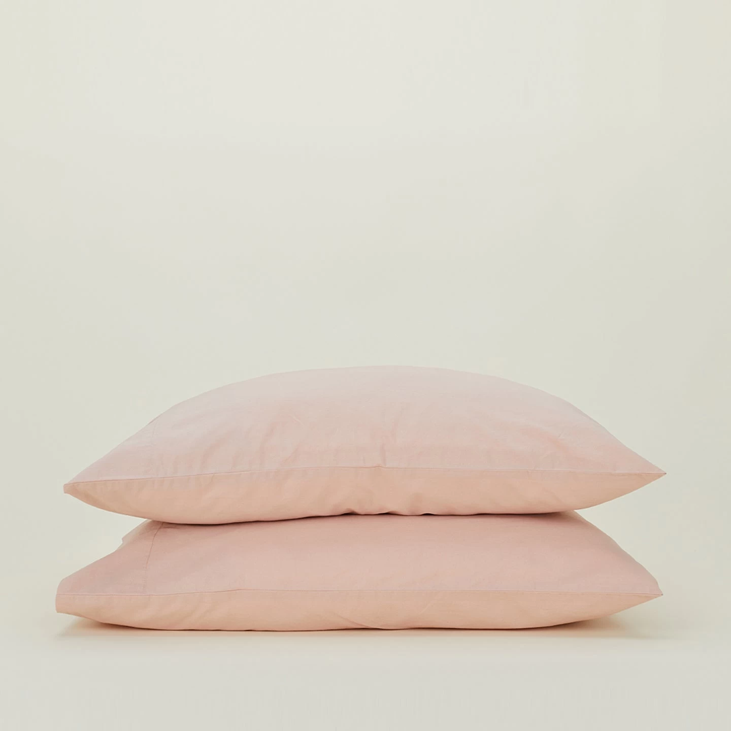 Essential Percale Pillowcases, Set Of 2 - Blush