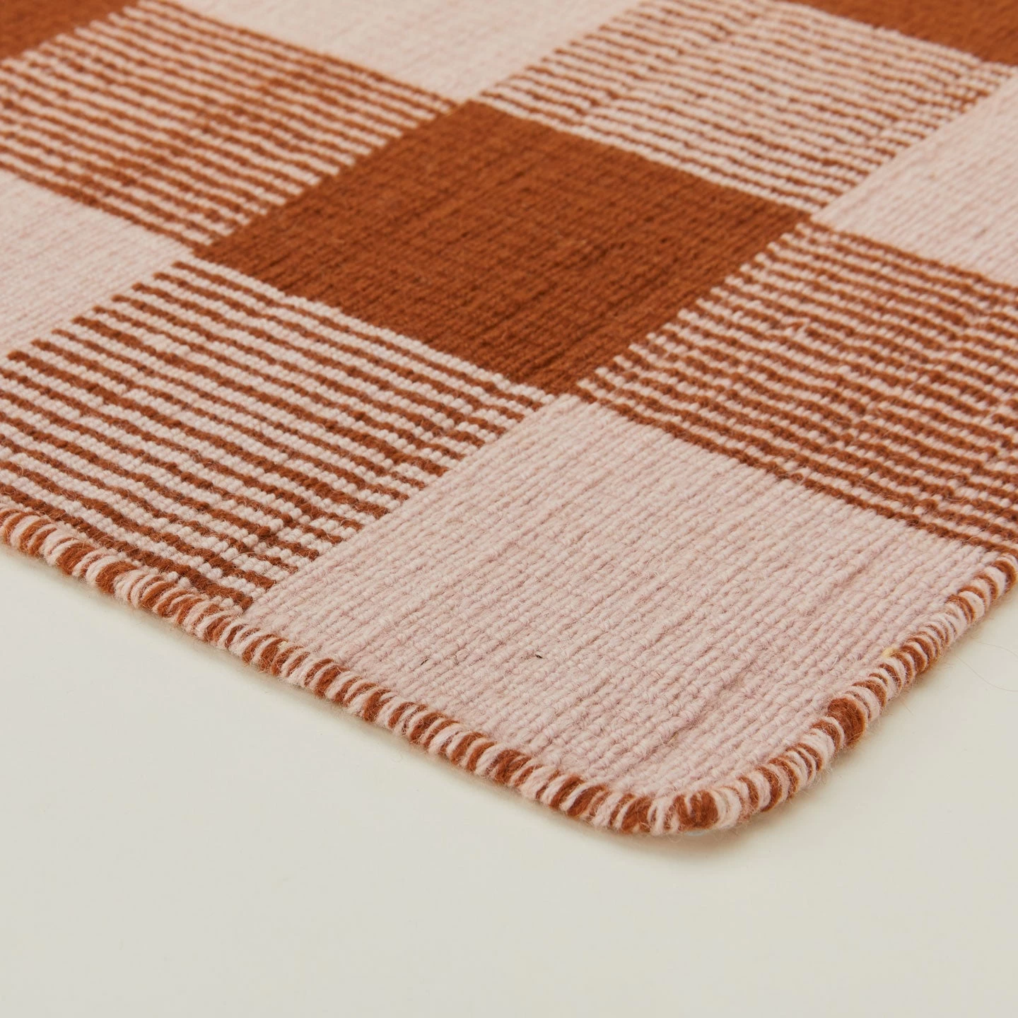 Simple Plaid Runner - Blush/Terracotta - Image 2