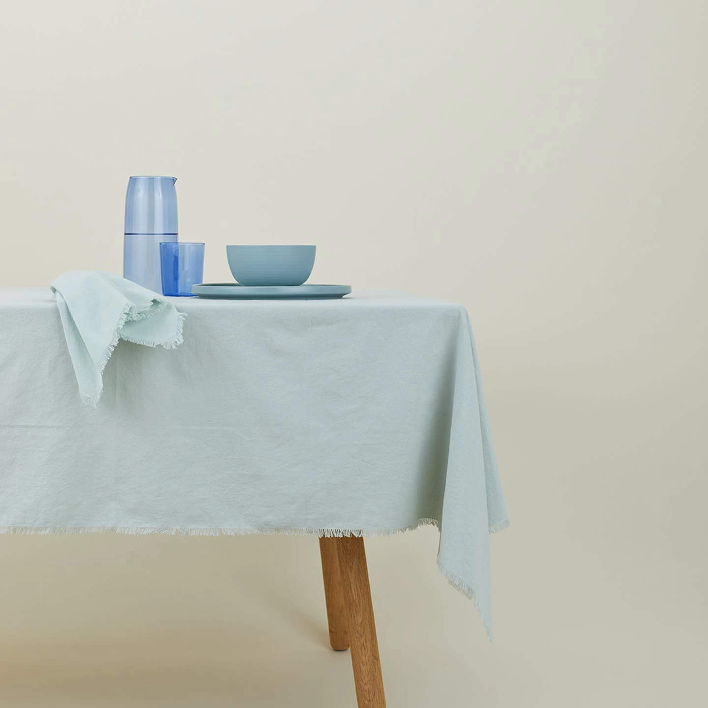 Essential Cotton Tablecloth - Sky - Image 2