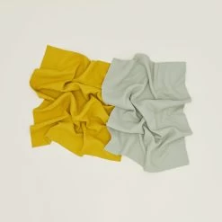 Essential Waffle Dish Towel - Sage/Mustard