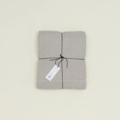 Simple Waffle Shower Curtain - Light Grey