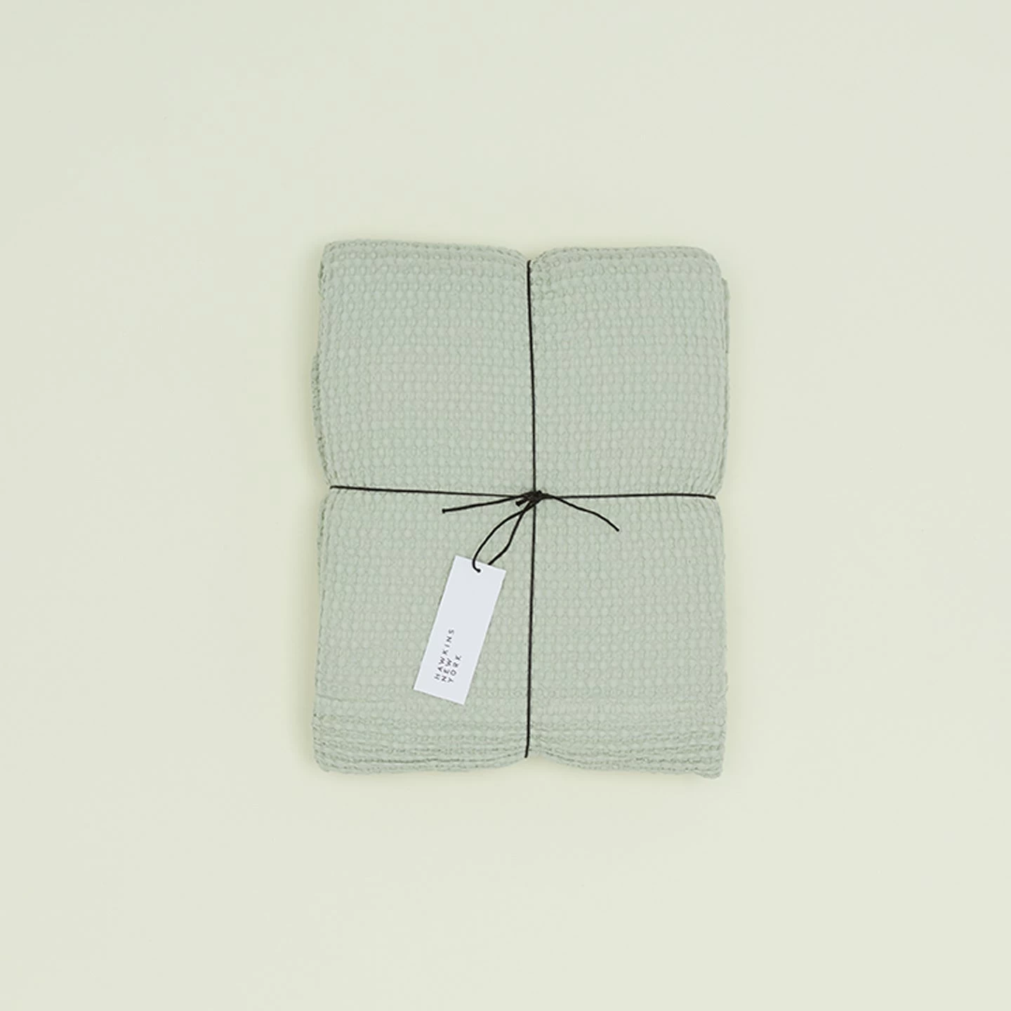 Simple Waffle Shower Curtain - Sage