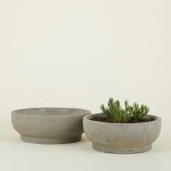 Footed Bowl Planter - Fiber Cement