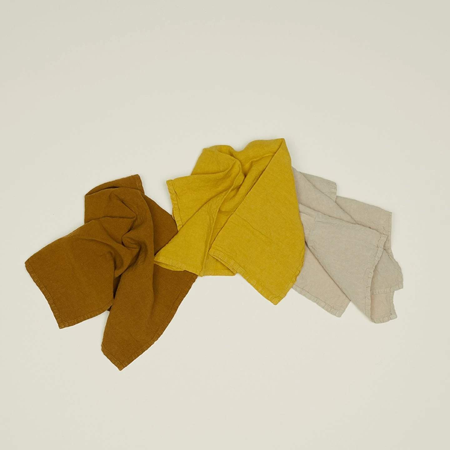 Simple Linen Napkin - Mustard - Image 2