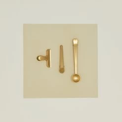 KIKKERLAND Brass Clips - Set Of 3