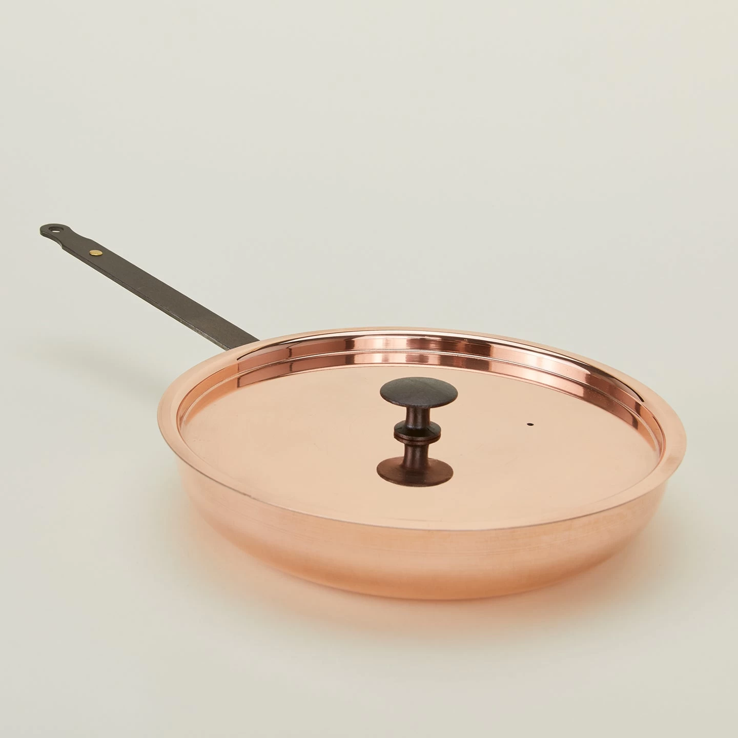 Copper Frying Pan With Lid - Image 4